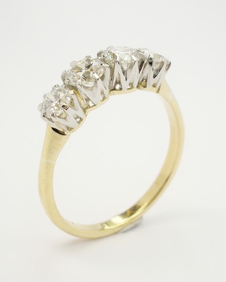 My remake of the 4 stone round brilliant cut diamond ring.