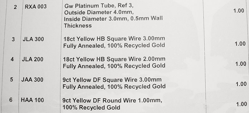 9ct Yellow Gold Round Wire 2.00mm, 100% Recycled Gold 